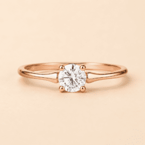 Anel Rose Zircônia