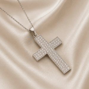 Pingente Cruz Cristal
