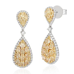 BRINCO COM DIAMANTES FANCY YELLOW