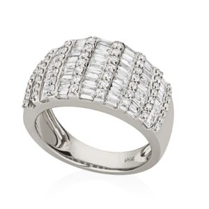 ANEL DIAMANTES BAGUETE